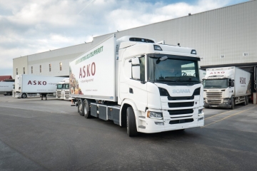 Электрические грузовики Scania для экологичного автопарка ASKO