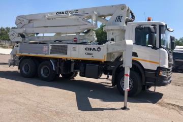 Автобетононасос Scania с установкой CIFA для строительной отрасли